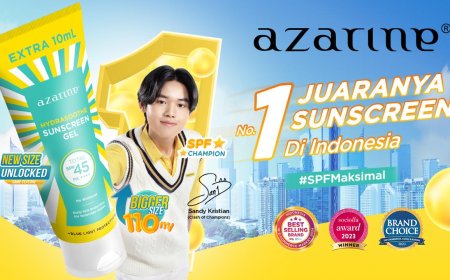 Menangkan Banyak Beauty Awards, Kini Azarine Hydrasoothe Sunscreen Gel SPF 45 PA++++ Teruji In Vivo Upgrade Size 110ML
