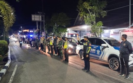 Polres Inhil, Kodim 0314/Inhil dan Satpol PP Patroli Gabungan Jelang Pelantikan