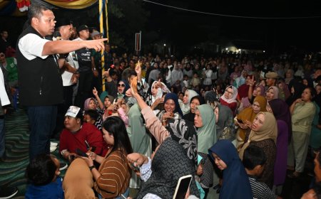 Kampanye Cagub Nomor 1 Abdul Wahid-SF. Hariyanto di Pulau Kijang Diserbu Massa