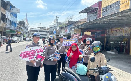 Tingkatkan Kesadaran Pengendara, Tim Satgas Preemtif Sampaikan Pesan Kamtibmas & Kamseltibcarlantas