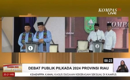 Paslon 01 Bertanya Penerapan Budaya Melayu Dalam Tata Kelola Pemerintahan Yang Bersih, Jawaban Paslon 02 Terkesan Tidak Nyambung