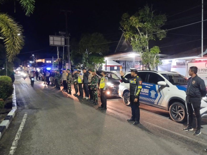 Polres Inhil, Kodim 0314/Inhil dan Satpol PP Patroli Gabungan Jelang Pelantikan