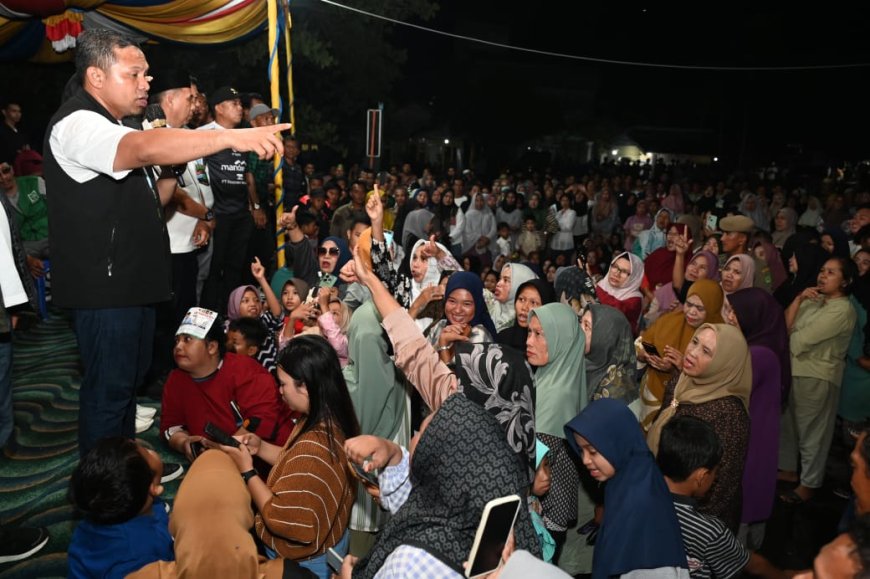 Kampanye Cagub Nomor 1 Abdul Wahid-SF. Hariyanto di Pulau Kijang Diserbu Massa