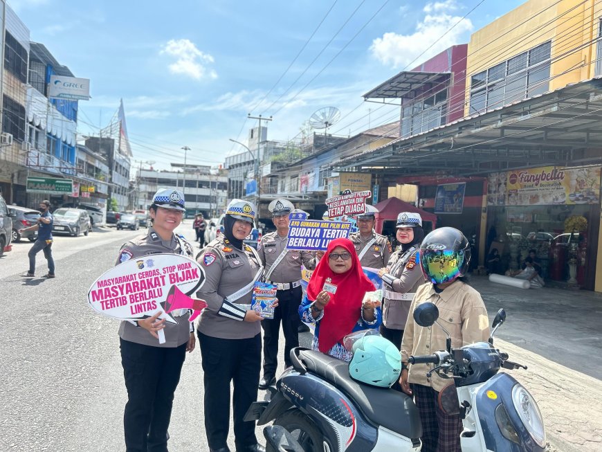 Tingkatkan Kesadaran Pengendara, Tim Satgas Preemtif Sampaikan Pesan Kamtibmas & Kamseltibcarlantas