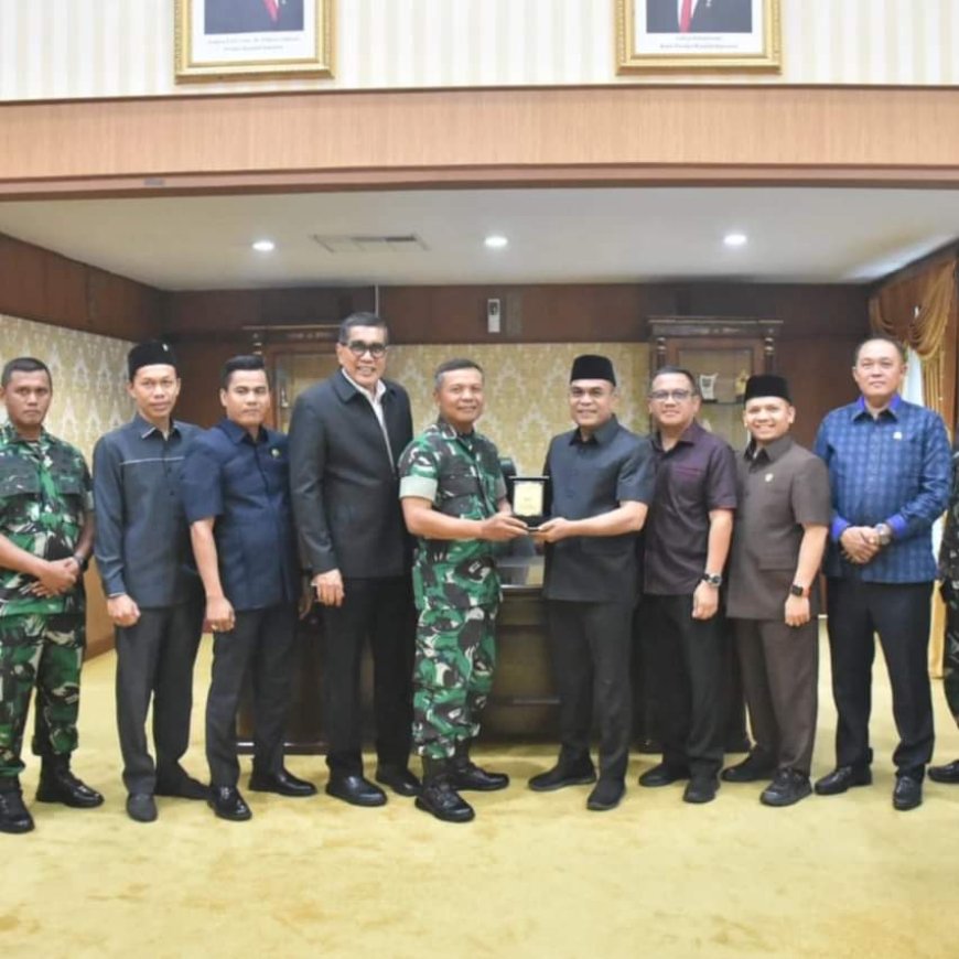 Danrem 031/Wira Bima Lakukan Silaturahmi dengan  Ketua dan Wakil Ketua DPRD yang Baru Dilantik