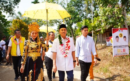 Cagubri Nomor Urut 3 Jemput Aspirasi Masyarakat di Perbatasan Kuansing-Sumbar