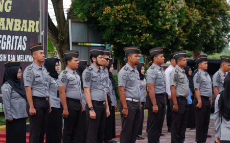Wujudkan Komitmen Bersama Dalam Pelaksanaan Tugas, Karutan Pekanbaru Sampaikan Asta Cita Presiden dan Wakil Presiden!