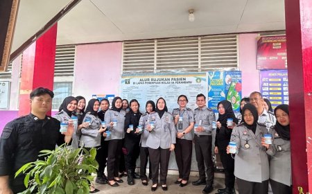 Cegah Narkoba, Lapas Perempuan Kelas IIA Pekanbaru Lakukan  Tes Urine Pegawai  dan  WBP