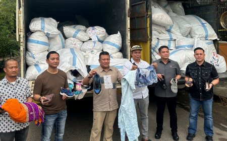 Ditreskrimsus Polda Riau Ungkap Dugaan Perdagangan Barang Bekas Ilegal