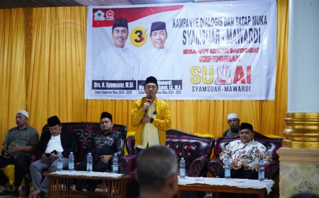 Kecintaan Masyarakat Kepenuhan Rohul kepada Cagubri Syamsuar, Menunggu Lebih dari 1 Jam