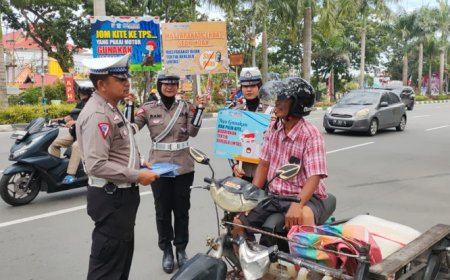 Ditlantas Polda Riau Gelar Kampanye Keselamatan Lalu Lintas di Kawasan Purna MTQ Pekanbaru