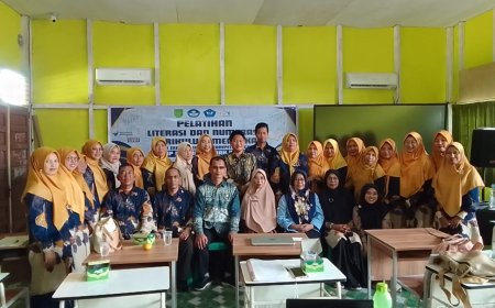 SMPN 01 dan SMPN 07  Tanah Merah Laksanakan Pelatihan Literasi dan Numerasi  