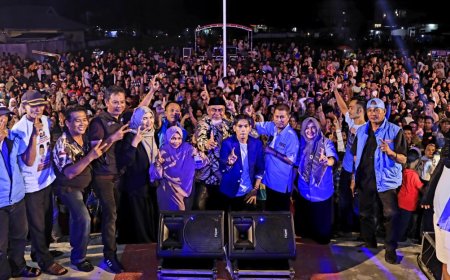 Meriah!!! Ribuan Warga hadiri Kampanye Paslon USSALI Nomor Urut 1 di Sungai Guntung