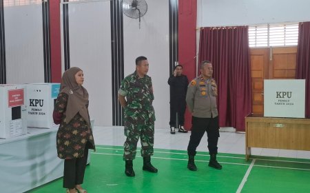 Kapolsek Bukit Raya Hadiri Simulasi Pencoblosan di Lapas Klas II A Pekanbaru