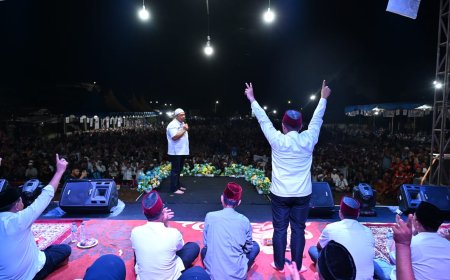 Sejak Menyatakan Maju Gubernur, Kampung Syamsuar Menjadi Tempat Awal dan Akhir Safari Politik Abdul Wahid Bersama UAS