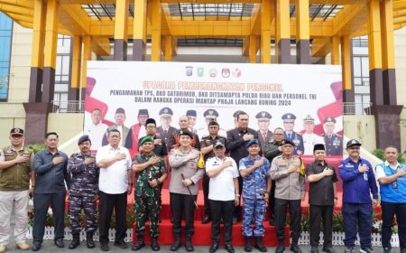 Kapolda Riau Gelar Apel Persiapan Pengamanan Pilkada Serentak