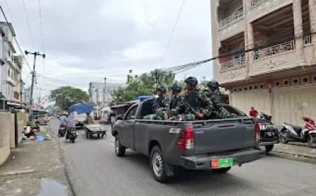 Kodim 0314/Inhil Intensifkan Patroli di Tembilahan, Jaga Keamanan Pilkada 2024