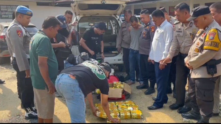 Polres Inhil Ungkap Kasus Narkoba Jaringan Internasional, 3 Tersangka dan 21,8 Kg Sabu Berhasil Diamankan