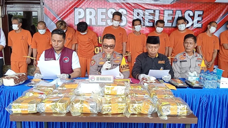 Polres Inhil Ungkap 8 Kasus Narkotika, Sita 22 Kilogram Sabu dan Ekstasi Sepanjang Oktober