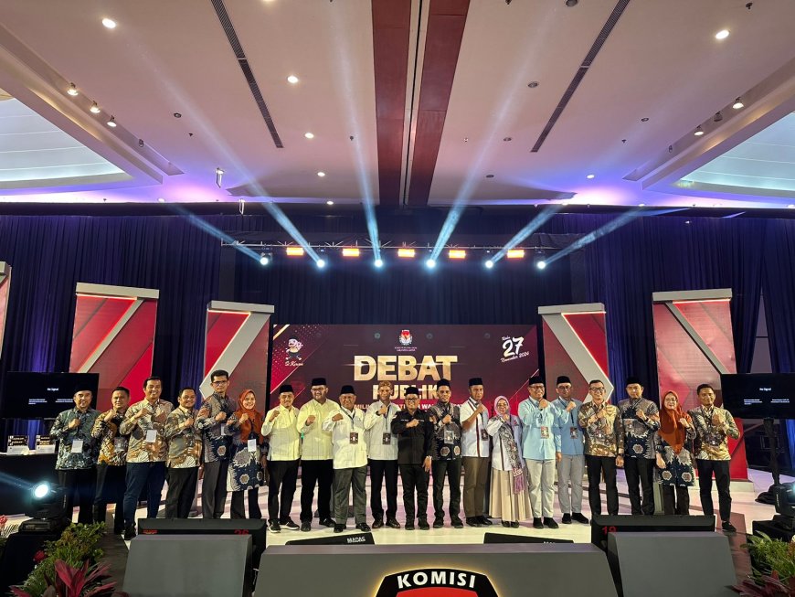 Debat Publik Paslon Cabup dan Wabup Kampar Sukses Digelar
