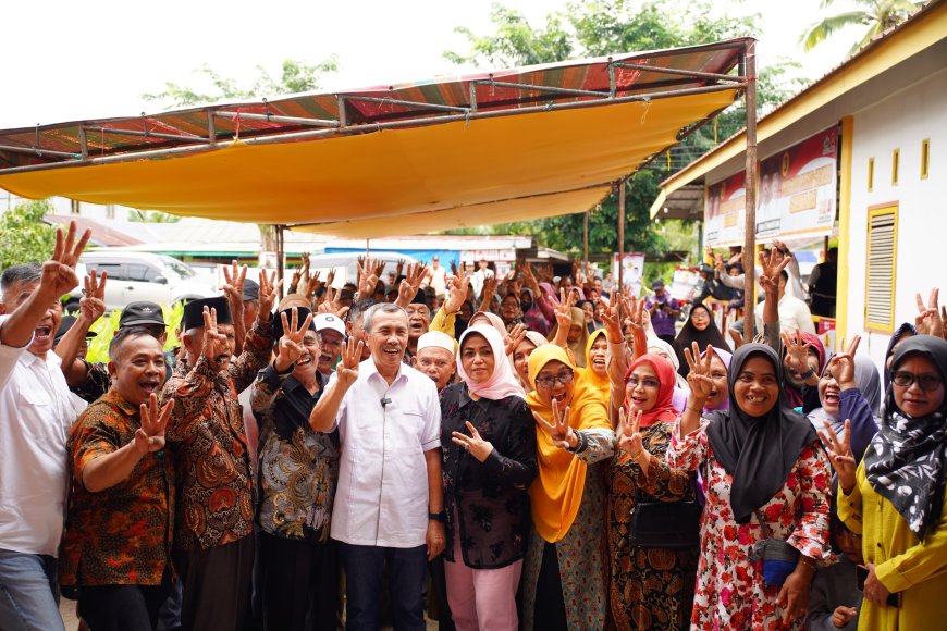 Masyarakat Siak Kecil Sambut Baik Komitmen Cagubri Syamsuar Membangun Bank Riau Kepri Syariah