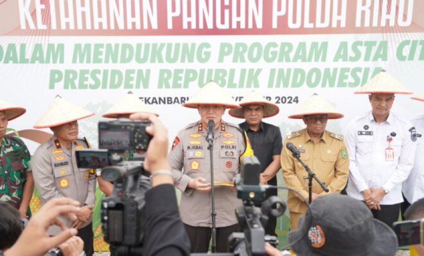 Polda Riau Dukung Program Ketahanan Pangan Nasional melalui Penanaman Jagung dan Budidaya Ikan Patin