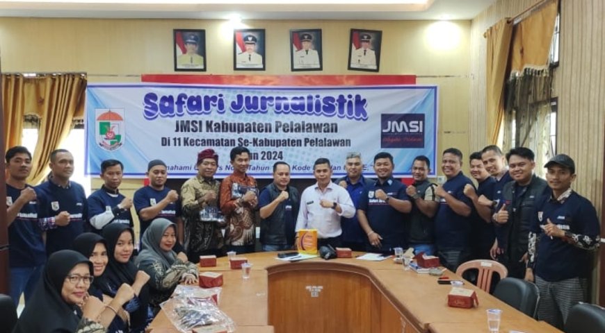 JMSI Kabupaten Pelalawan Gelar Safari Jurnalistik di Kecamatan Pangkalan Kerinci