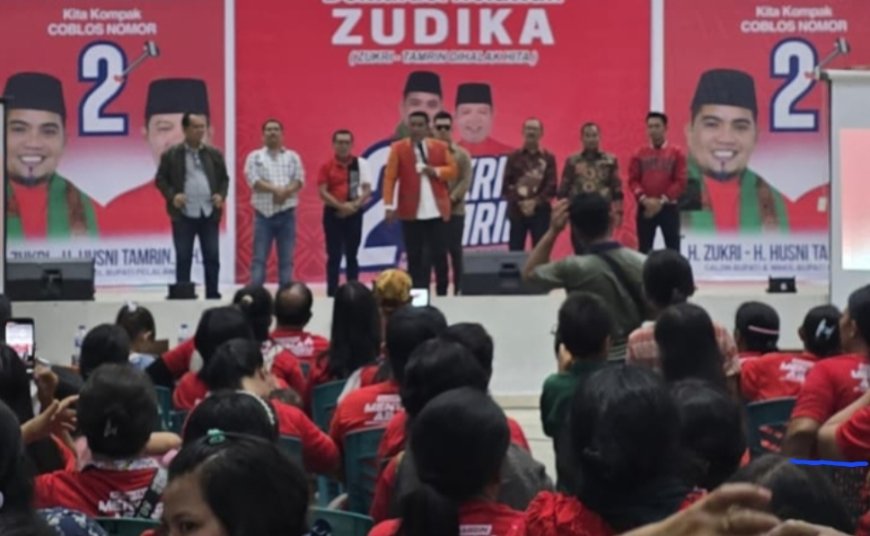 Deklarasi Zudika, Ribuan Masyarakat Siap Menangkan Paslon Bupati Pelalawan Zukri-Tamrin Nomor Urut 2