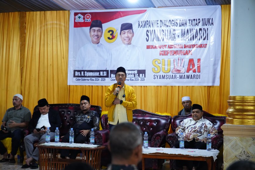 Kecintaan Masyarakat Kepenuhan Rohul kepada Cagubri Syamsuar, Menunggu Lebih dari 1 Jam