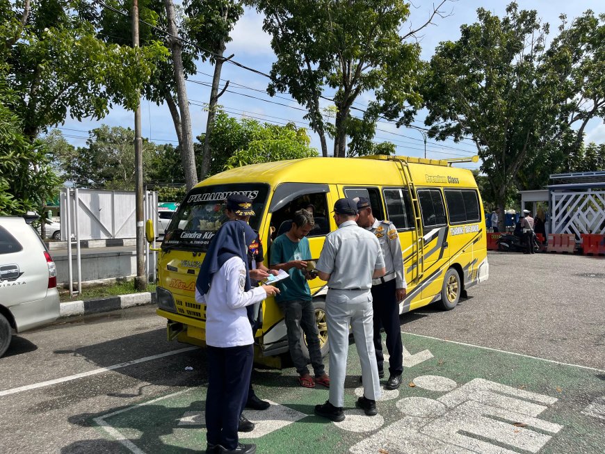 Tim Gabungan Razia Sejumlah Kendaraan di Bangkinang 