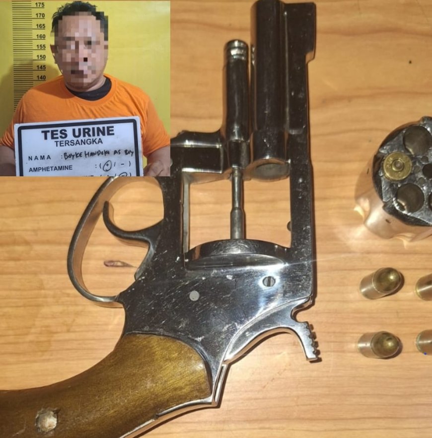Miliki Senjata Api dan Sajam, Boyke Alias Boy Ditangkap Polisi 