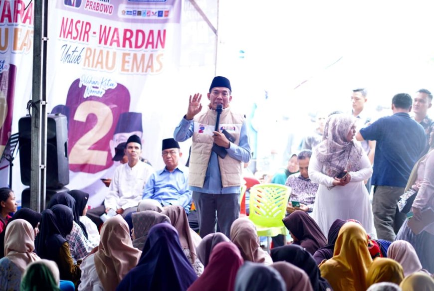 Kampanye Dialogis di Kampar, HM Wardan Sampaikan Program Pendidikan Emas