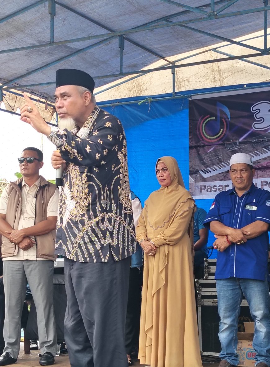 Kampanye di Pelangiran, Cabub Suhaidi : Kami Telah Sampaikan ke Pemerintah Pusat Bagi Keberpihakan Kepada Petani Kelapa di Inhil