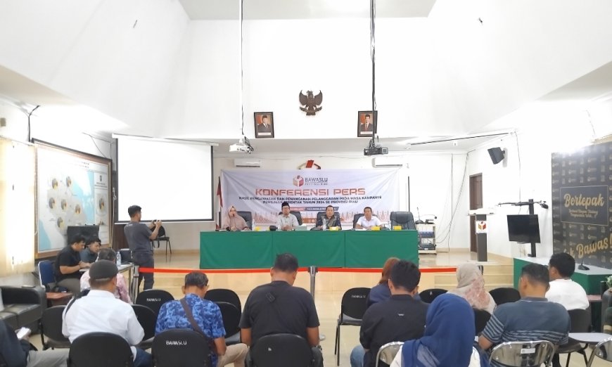 Selain Petakan TPS Rawan , Bawaslu Riau Juga Sampaikan Hasil Pengawasan dan Penanganan Pelanggaran Kampanye Pilkada 2024 