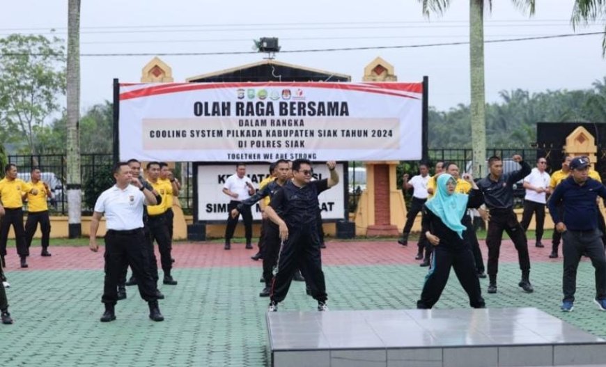 Jelang Pilkada, Pemkab Siak Bersama Polres Gelar Olahraga Sehat