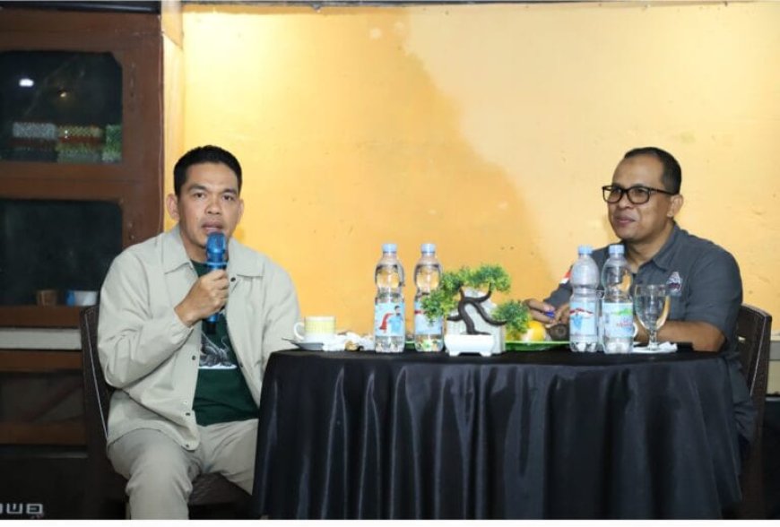 Sambil Ngopi Pj. Bupati Inhil H. Erisman Yahya Ajak Insan Pers Jaga Kondusifitas Demi Lancarnya Pelaksanaan Pilkada