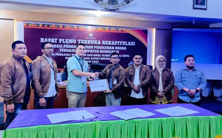 KPU Bengkalis Rampungkan Pleno Rekapitulasi Hasil Pilkada Serentak, Tim Koalisi Bermarwah Ucapkan Terima Kasih