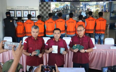 Diduga Hendak Menyebrang ke Malaysia, 26 WNA Diamankan Imigrasi Dumai