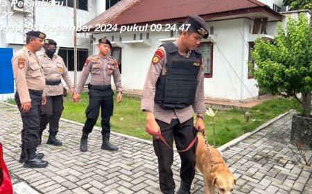 Kantor DPRD, KPU dan Bawaslu Dilakukan Sterilisasi Dengan Didukung K9