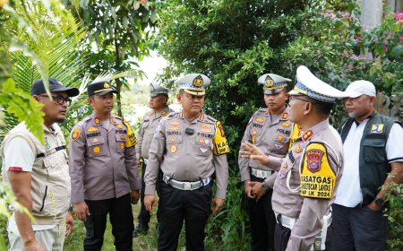 Dirlantas Polda Riau Dan PUPR Provinsi Riau Cek Kondisi Jembatan Sungai Rokan
