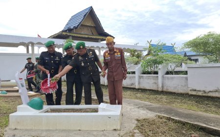 Kodim 0314/Inhil Ziarah Rombongan ke Taman Makam Pahlawan, Peringati Hari Juang TNI AD ke 79