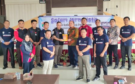 Safari Jurnalistik JMSI Pelalawan, Camat Langgam Sebut Wawasan Baru Kades