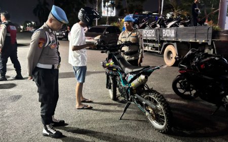 Polresta Barelang Gelar Operasi Cipta Kondisi amankan 66 Motor Berknalpot Brong
