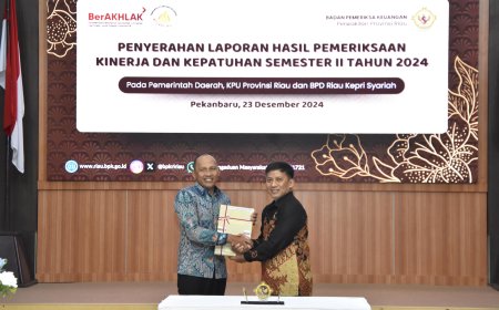 Bank Riau Kepri Syariah Terima Laporan Hasil Pemeriksaan Kinerja dan Kepatuhan Semester II Tahun 2024
