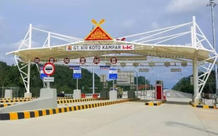 Selama Liburan, Volume Kendaraan di Tol Pekanbaru-XIII Koto Kampar Meningkat