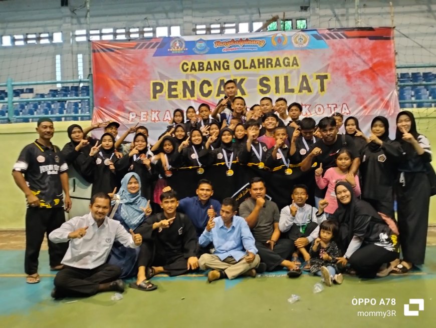 Tim SAI Akek Bintit Bawa Pulang 32 Medali Dalam Perhelatan Cabor Pencak Silat Porkot Pangkalpinang Ke IV