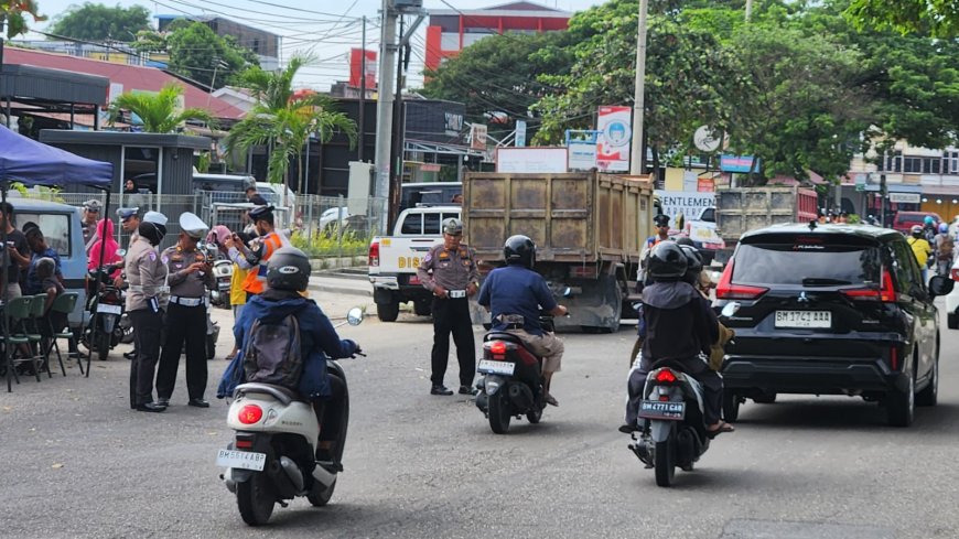 Tim Operasi Gabungan Berhasil Tangkap Puluhan Pelanggar Lalu Lintas