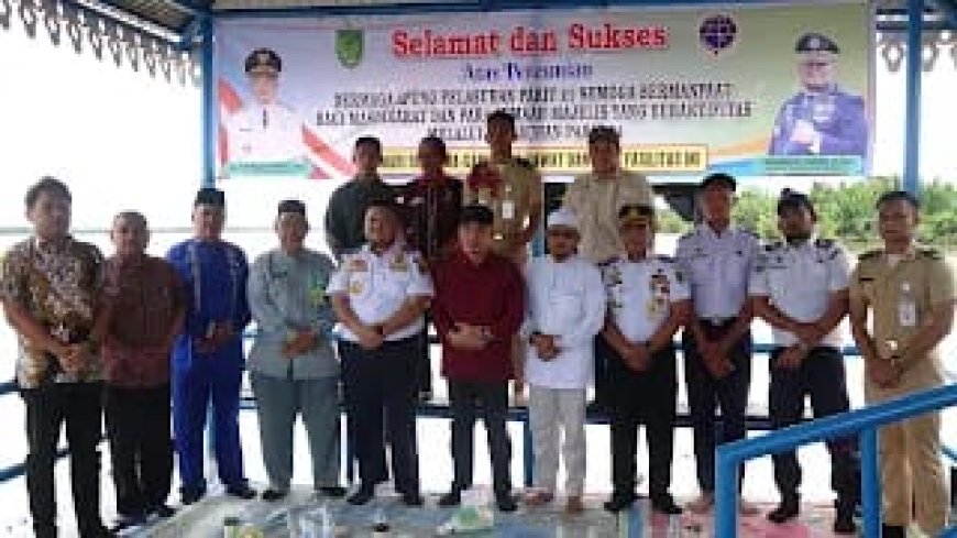 Dorong Perekonomian dan Kemudahan Transportasi, PJ Bupati Inhil Resmikan Dermaga Apung Parit 21
