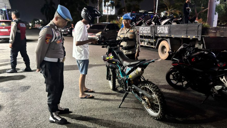 Polresta Barelang Gelar Operasi Cipta Kondisi amankan 66 Motor Berknalpot Brong