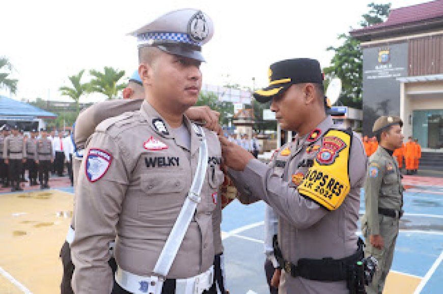 Polres Inhil Gelar Apel Kesiapan Ops Lilin Lancang Kuning Nataru 2025